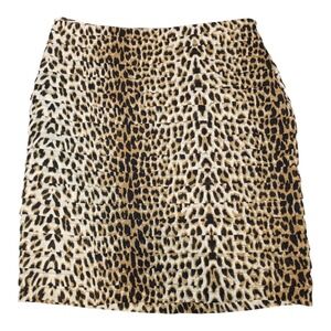 LARRY LEVINE Straight Pencil Tiered Skirt Animal Print Career Cheetah Womens 10
